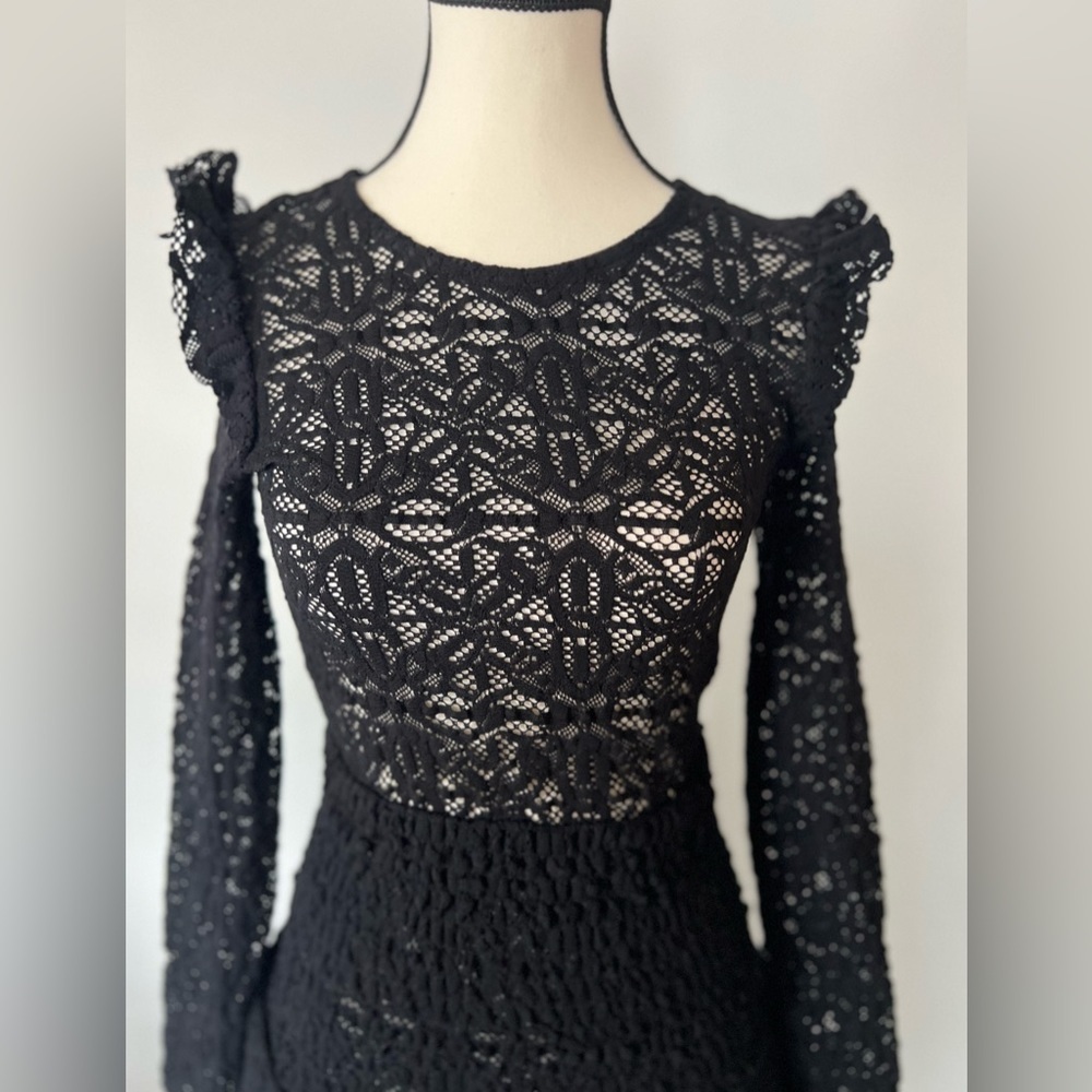 Maje Black Lace Dress - Picture 2 of 16